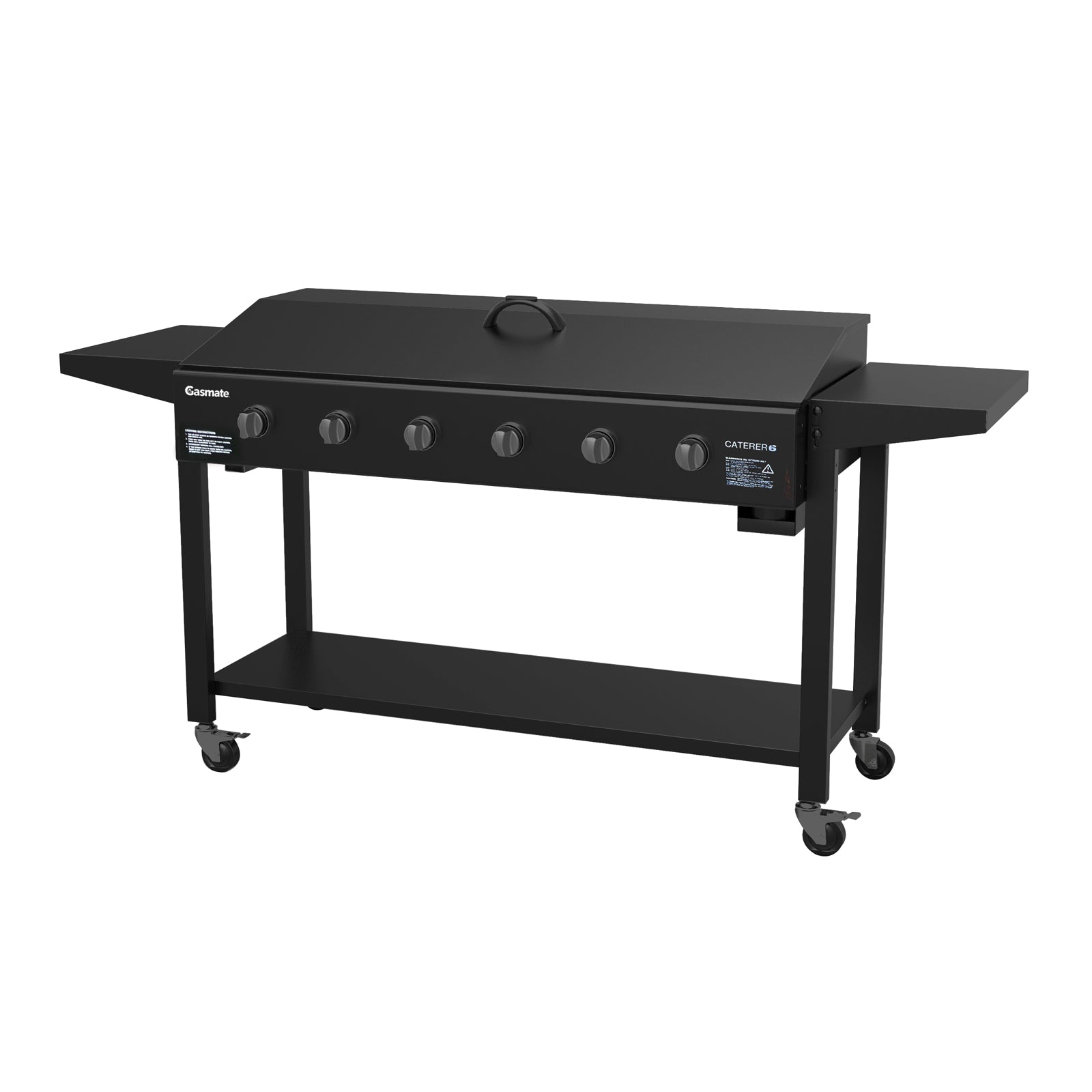 Gasmate Caterer 6 Burner BBQ Black BQ3465 Outdoors Domain