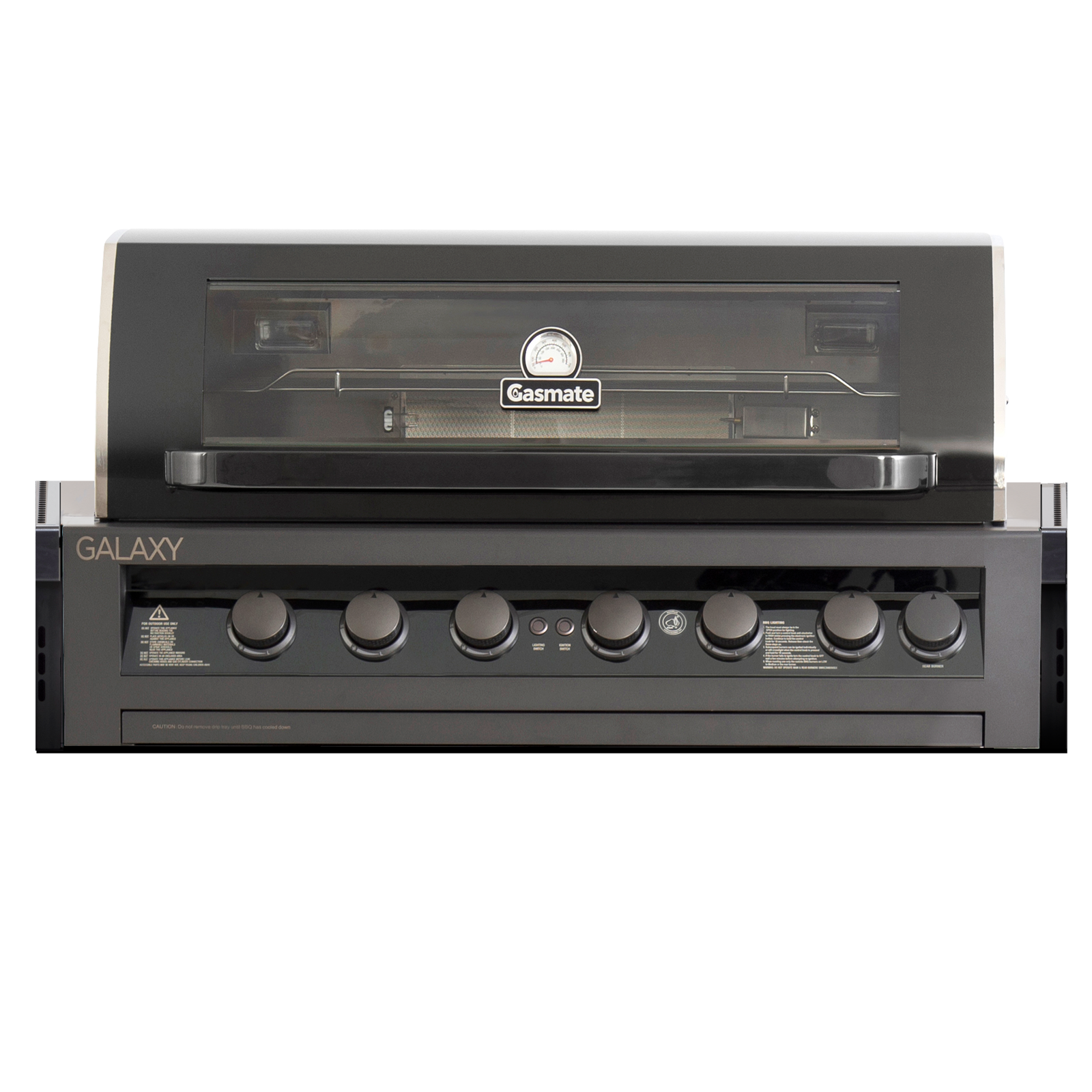 Gasmate Galaxy Black Gen 2 Classic 6-Burner Built-In BBQ