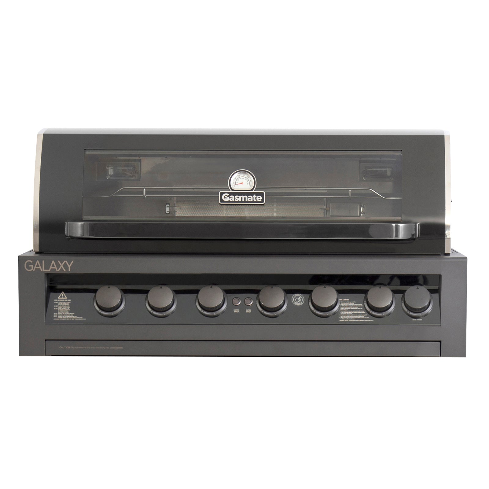 Gasmate Galaxy Black Gen 2 Classic 6-Burner Built-In BBQ