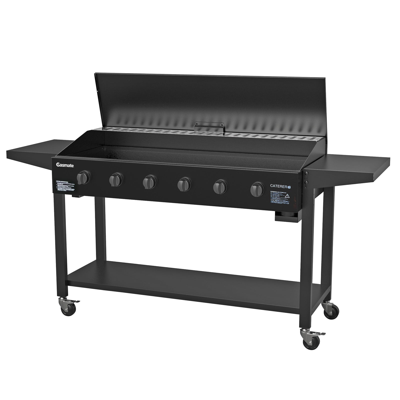 Gasmate Caterer 6 Burner BBQ - Black