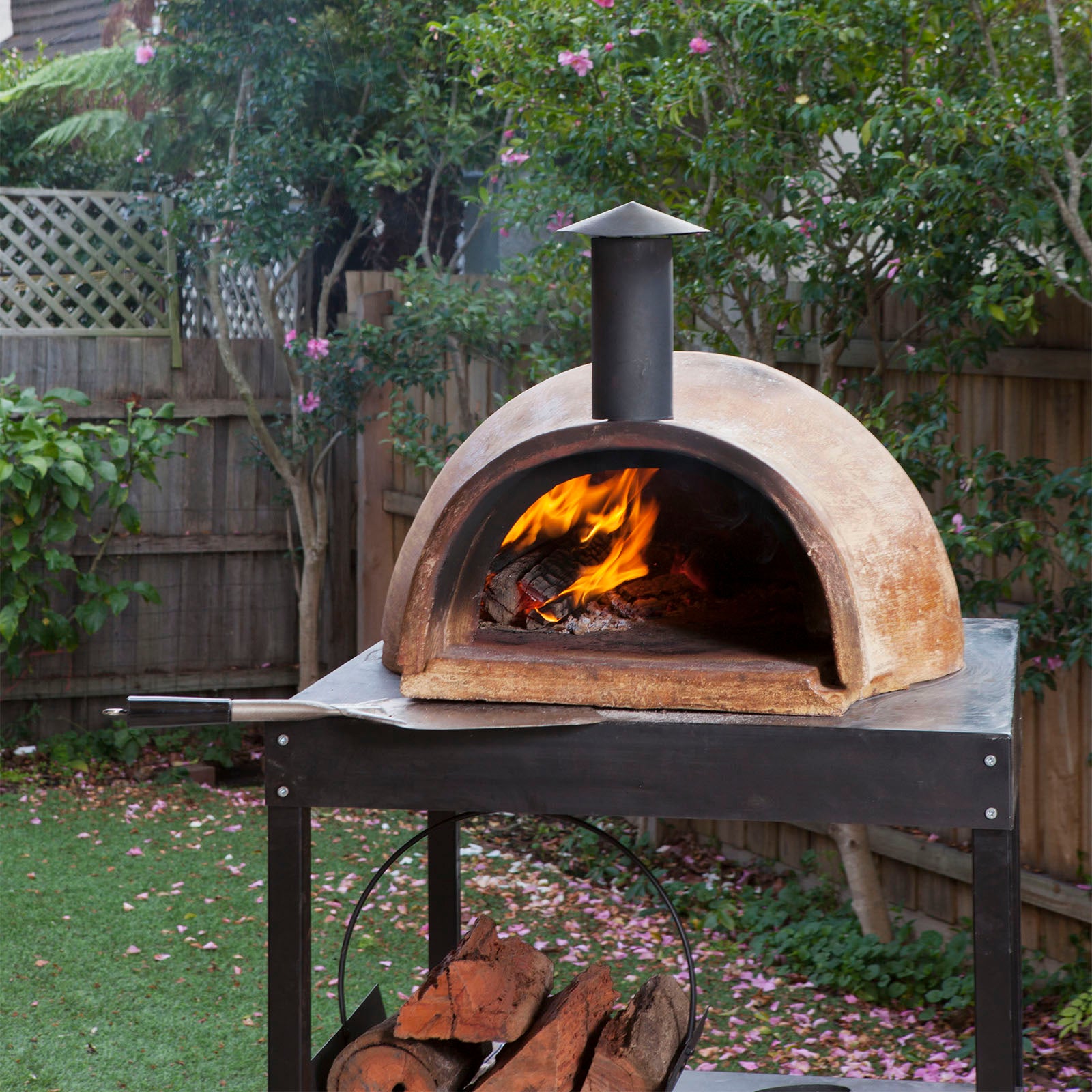 Chapala Tonala Wood Clay Pizza Oven