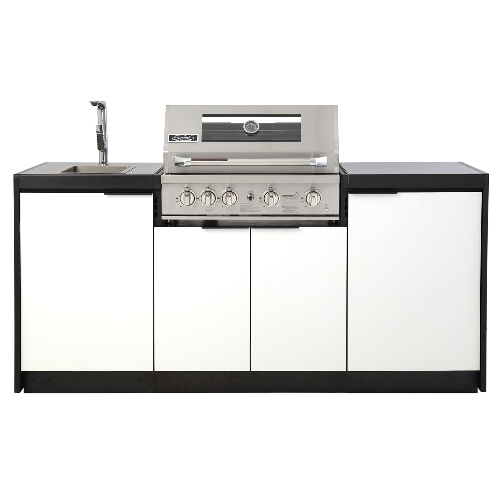 Cabinex Smart 4-Burner SS BBQ Kitchen Package - Small Size