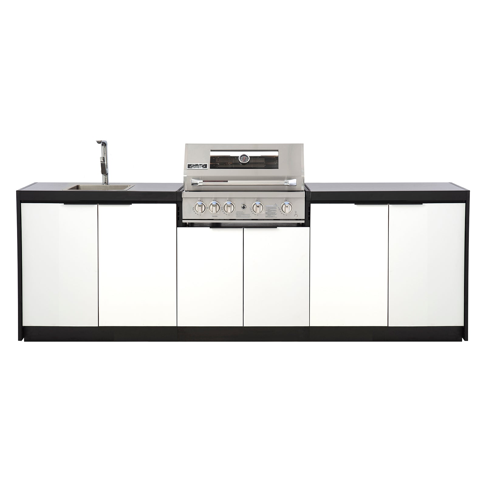 Cabinex Smart 4-Burner SS BBQ Kitchen Package - Large Size