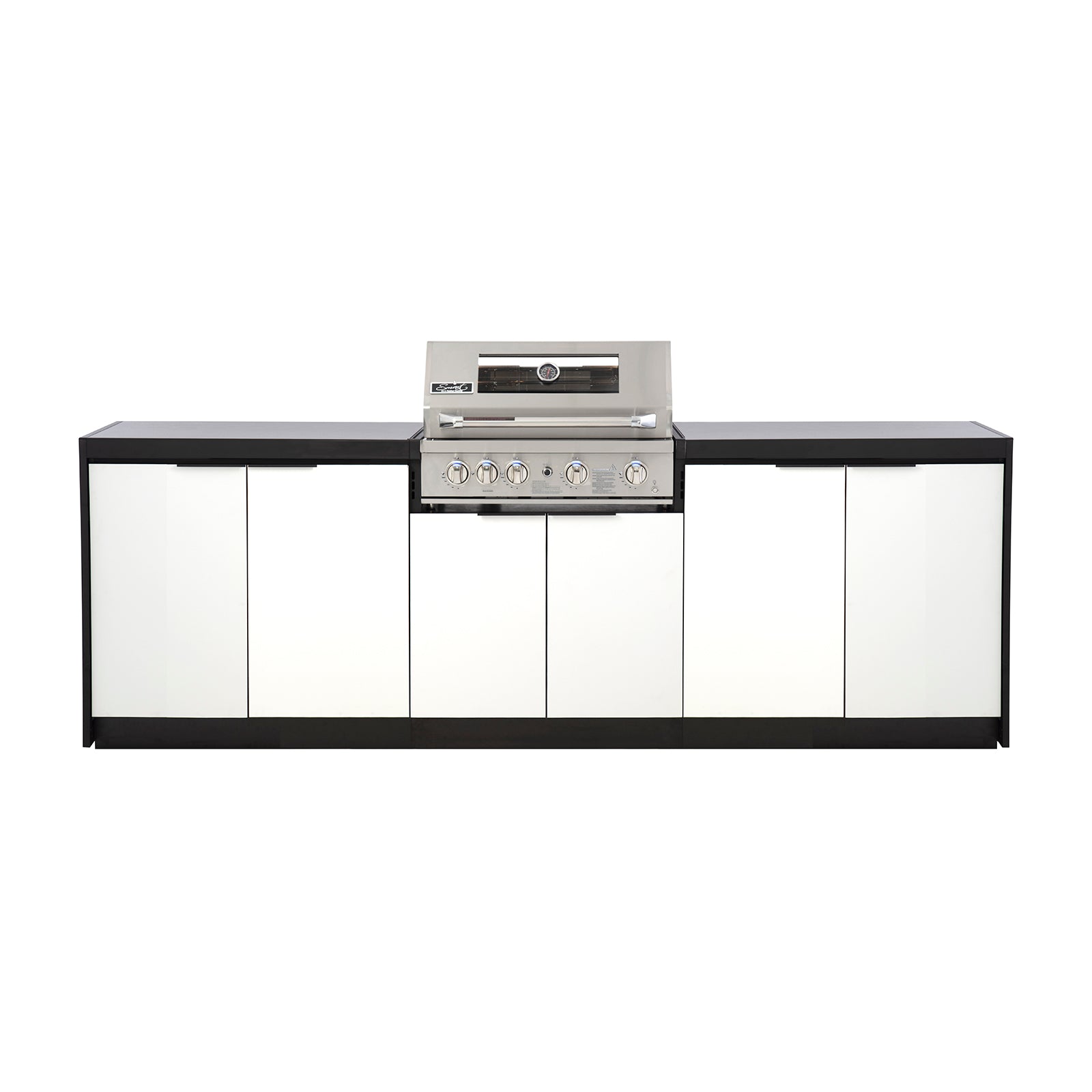 Cabinex Smart 4-Burner SS BBQ Kitchen Package with Quartz Benchtop - Large Size