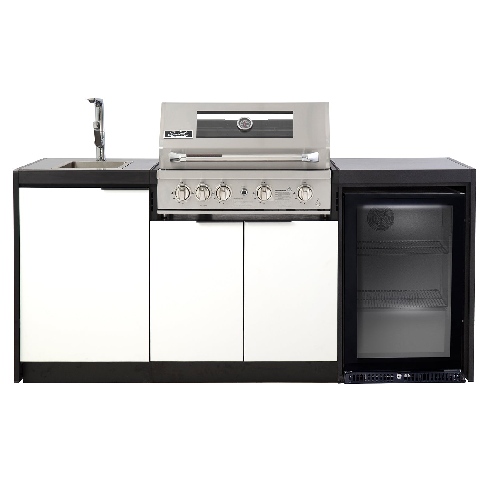 Cabinex Smart 4-Burner SS BBQ Kitchen Package - Small Size