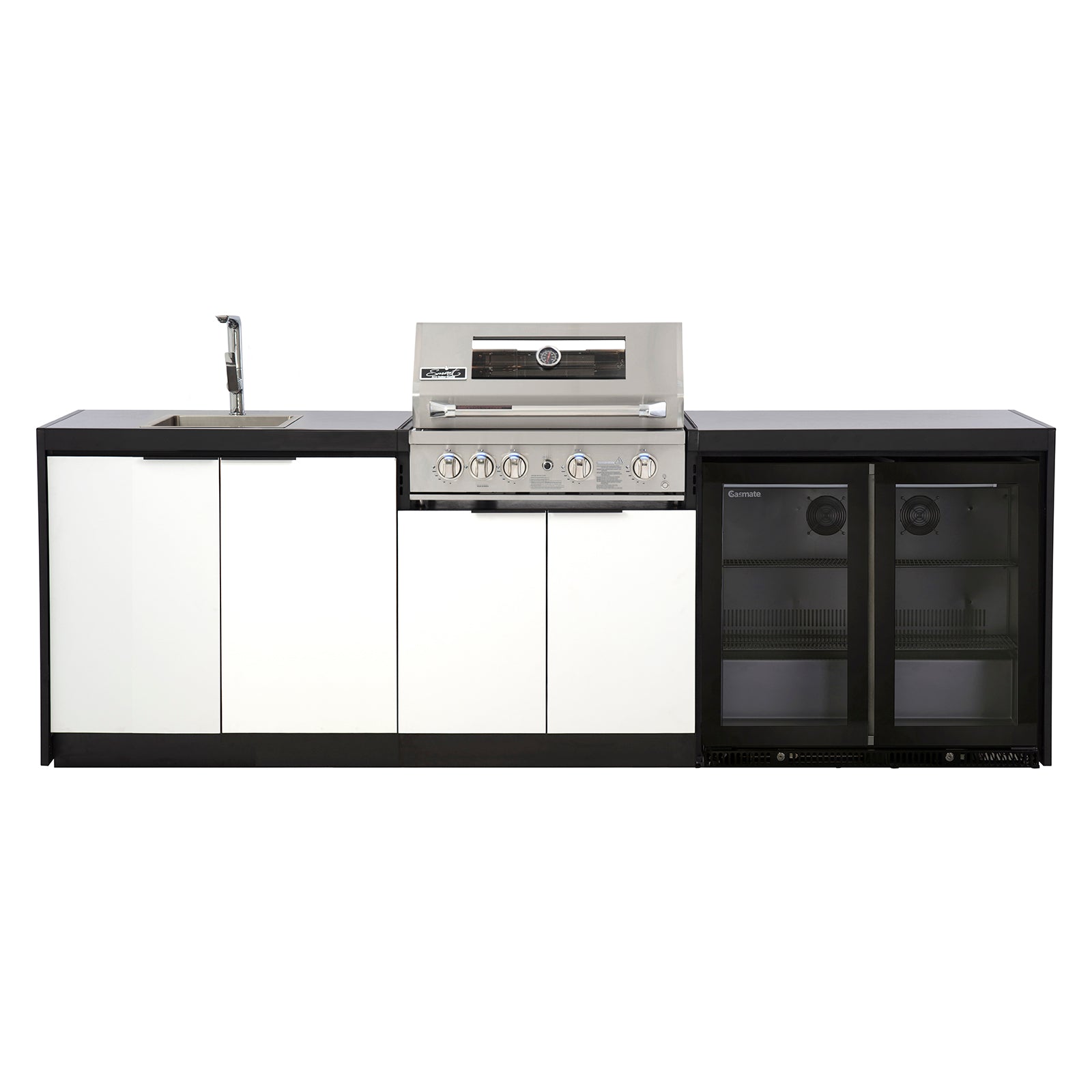 Cabinex Smart 4-Burner SS BBQ Kitchen Package - Large Size