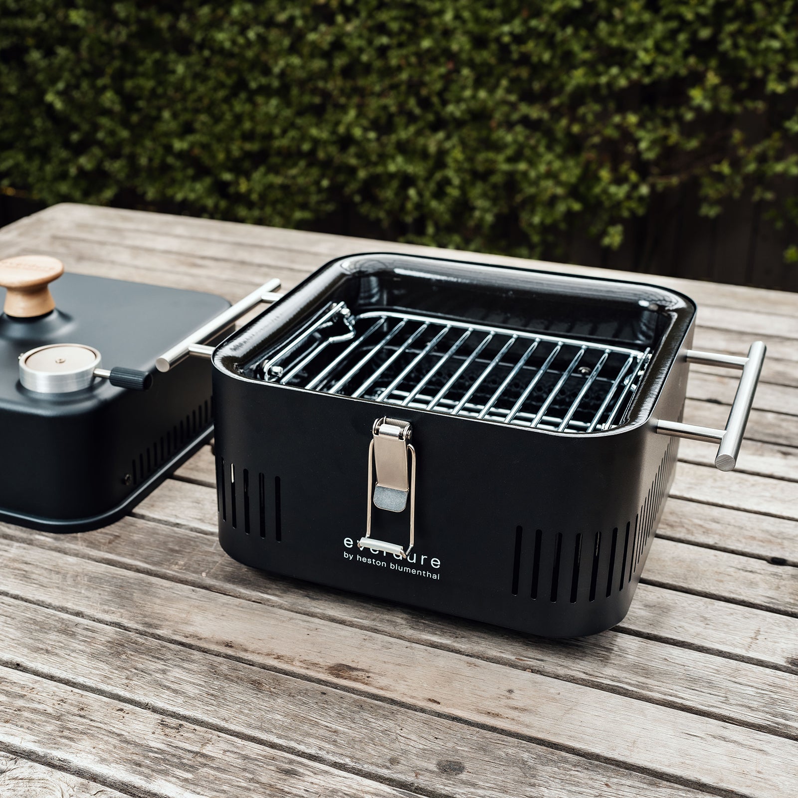 Everdure CUBE 360 Portable Charcoal Barbeque with Roasting Hood