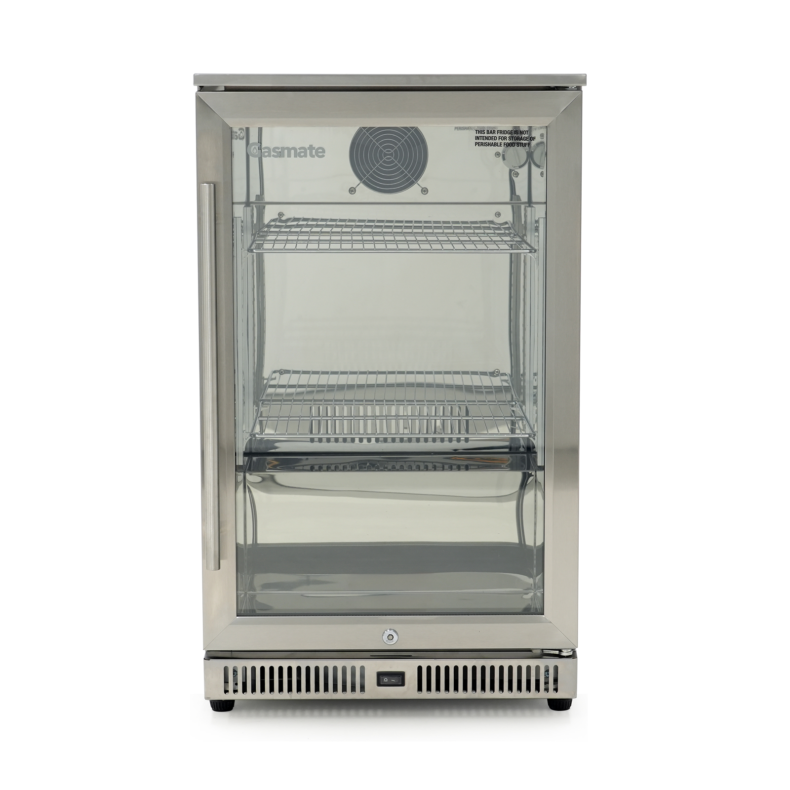 Gasmate 1-Door 108L Stainless Steel Bar Fridge