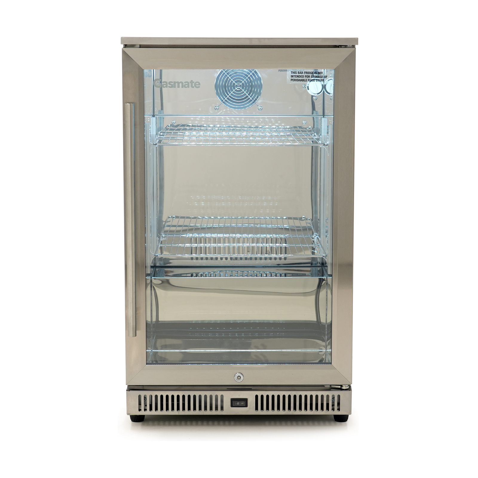 Gasmate 1-Door 108L Stainless Steel Bar Fridge