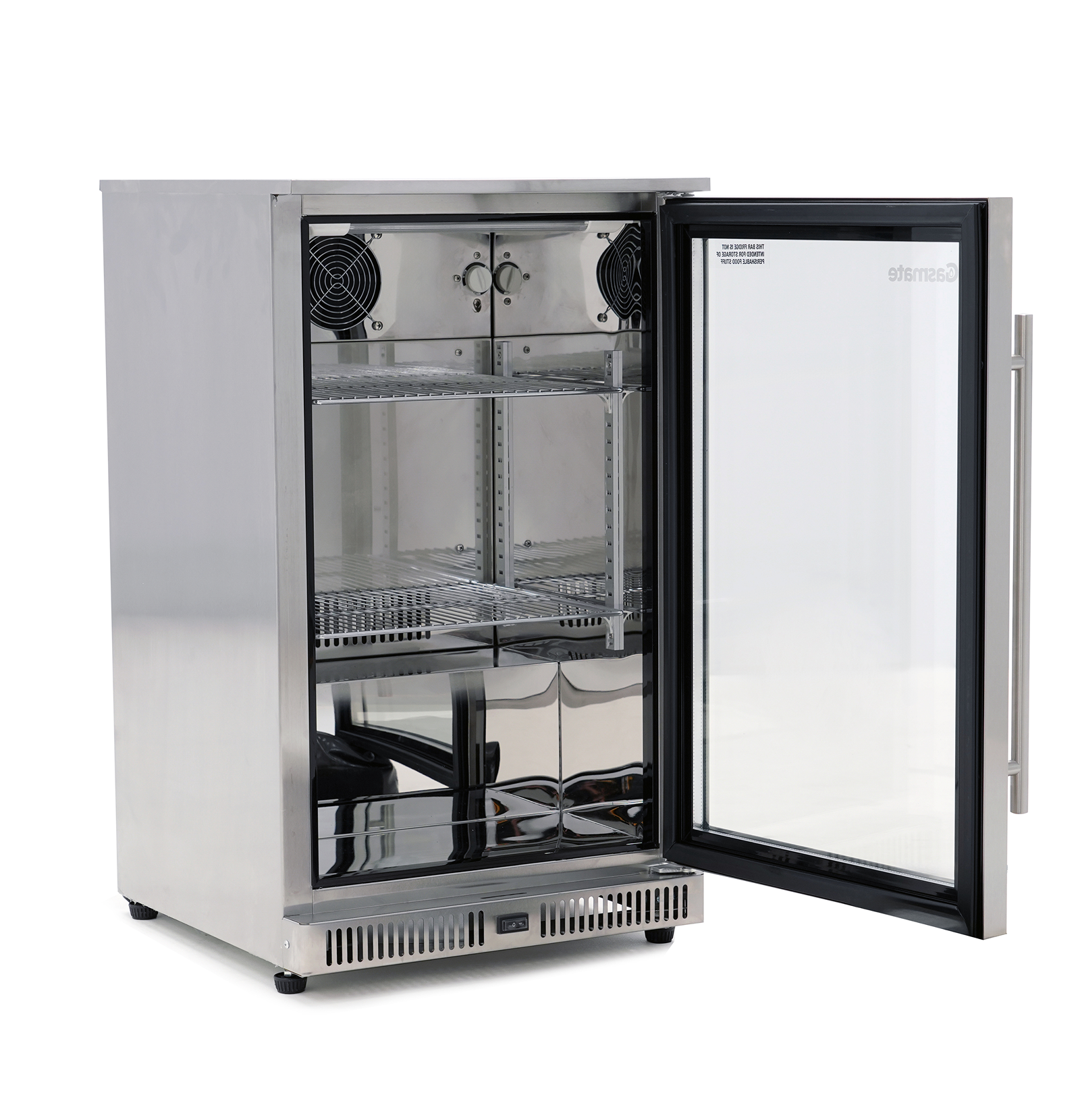 Gasmate 1-Door 108L Stainless Steel Bar Fridge