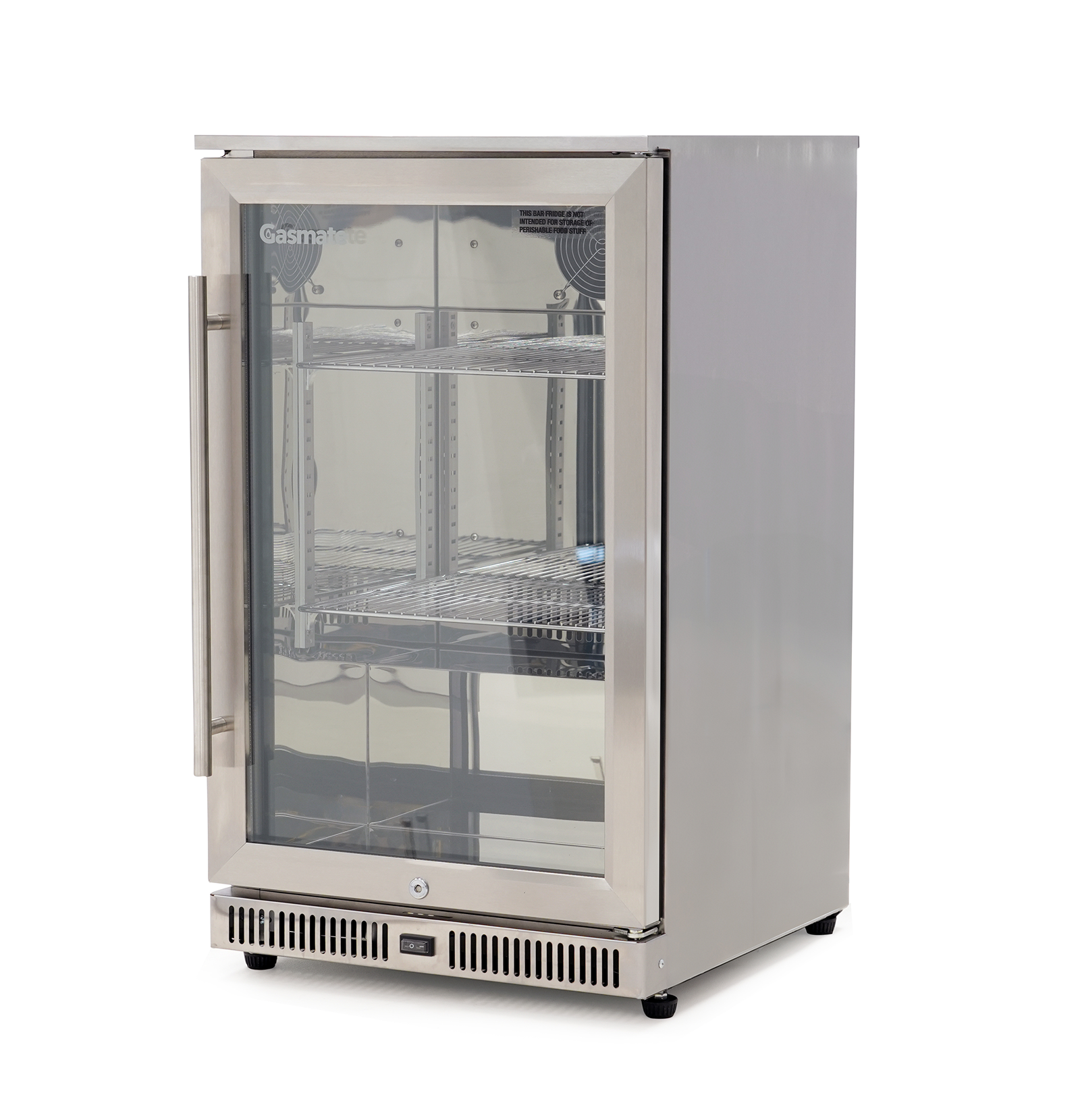 Gasmate 1-Door 108L Stainless Steel Bar Fridge