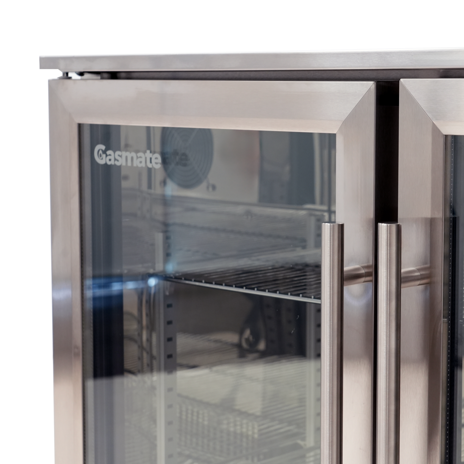 Gasmate 2-Door 208L Stainless Steel Bar Fridge