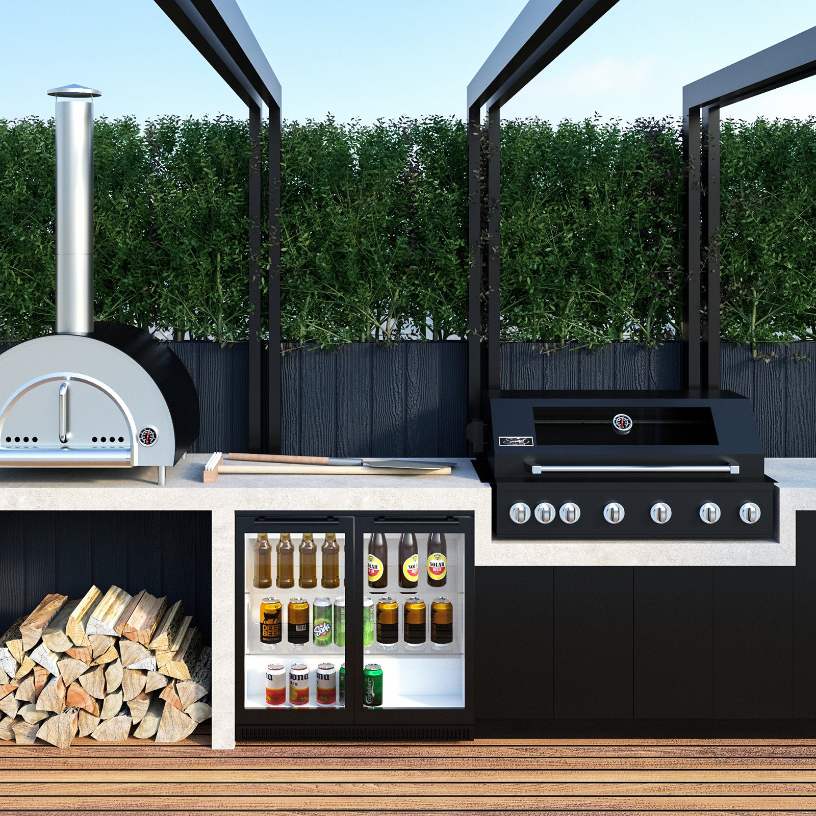 Bbq built in best sale