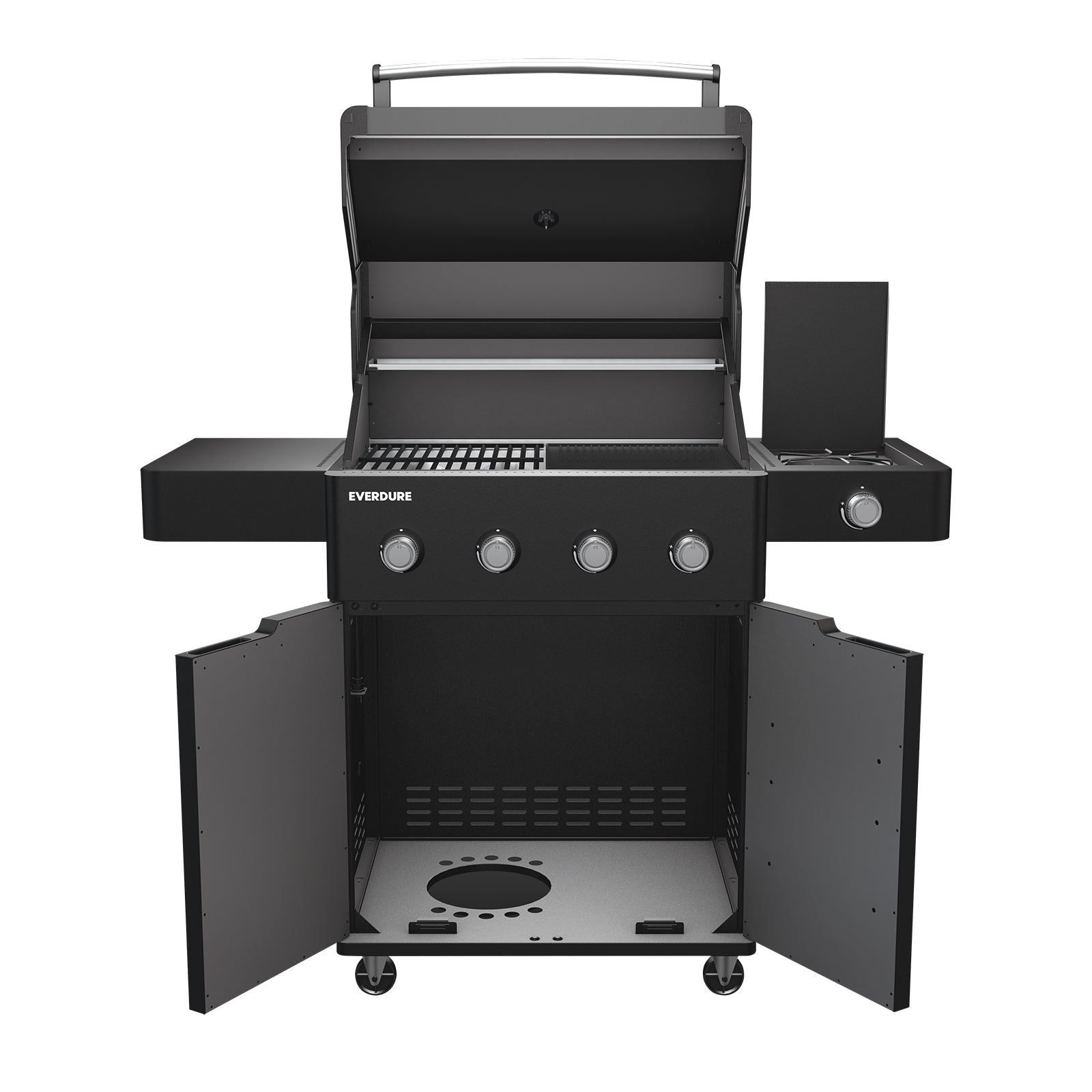 Everdure Hayman 4 Burner Trolley BBQ Black