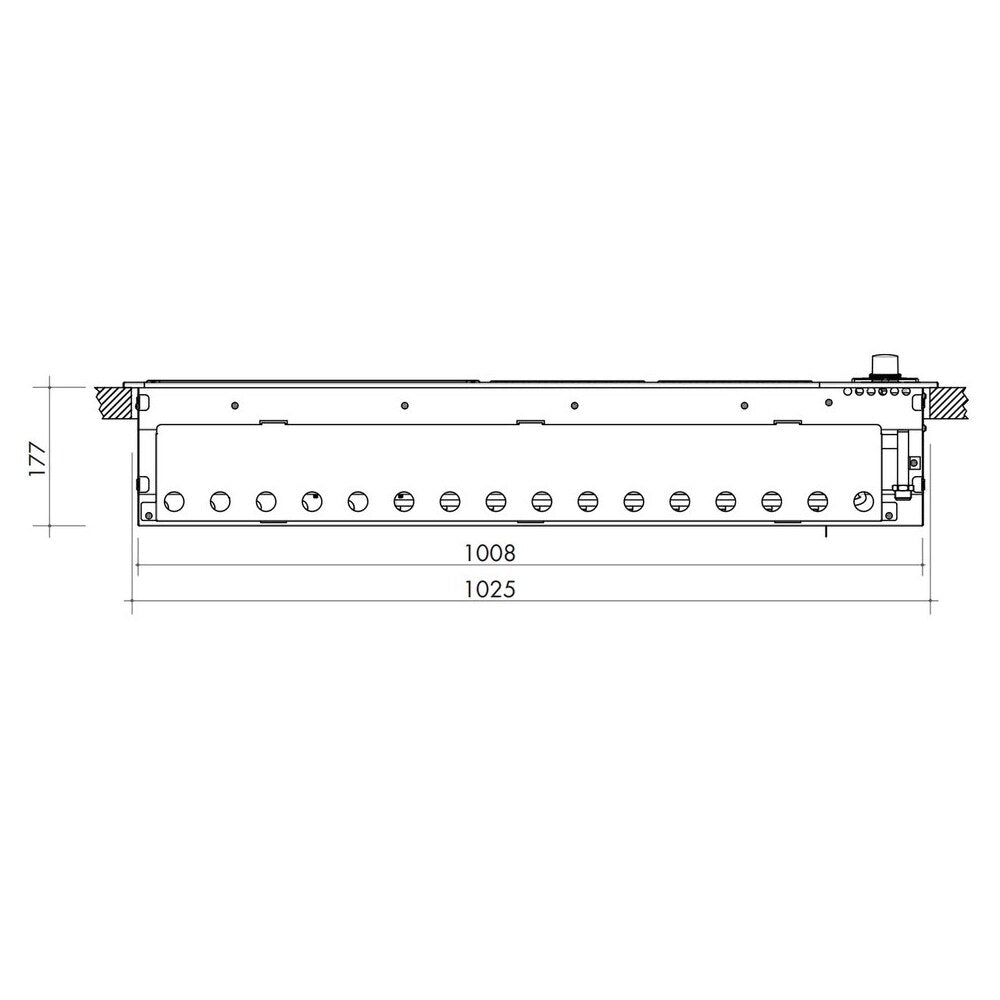 Artusi Gloss Black 4 Burner Built-in BBQ with Roasting Hood