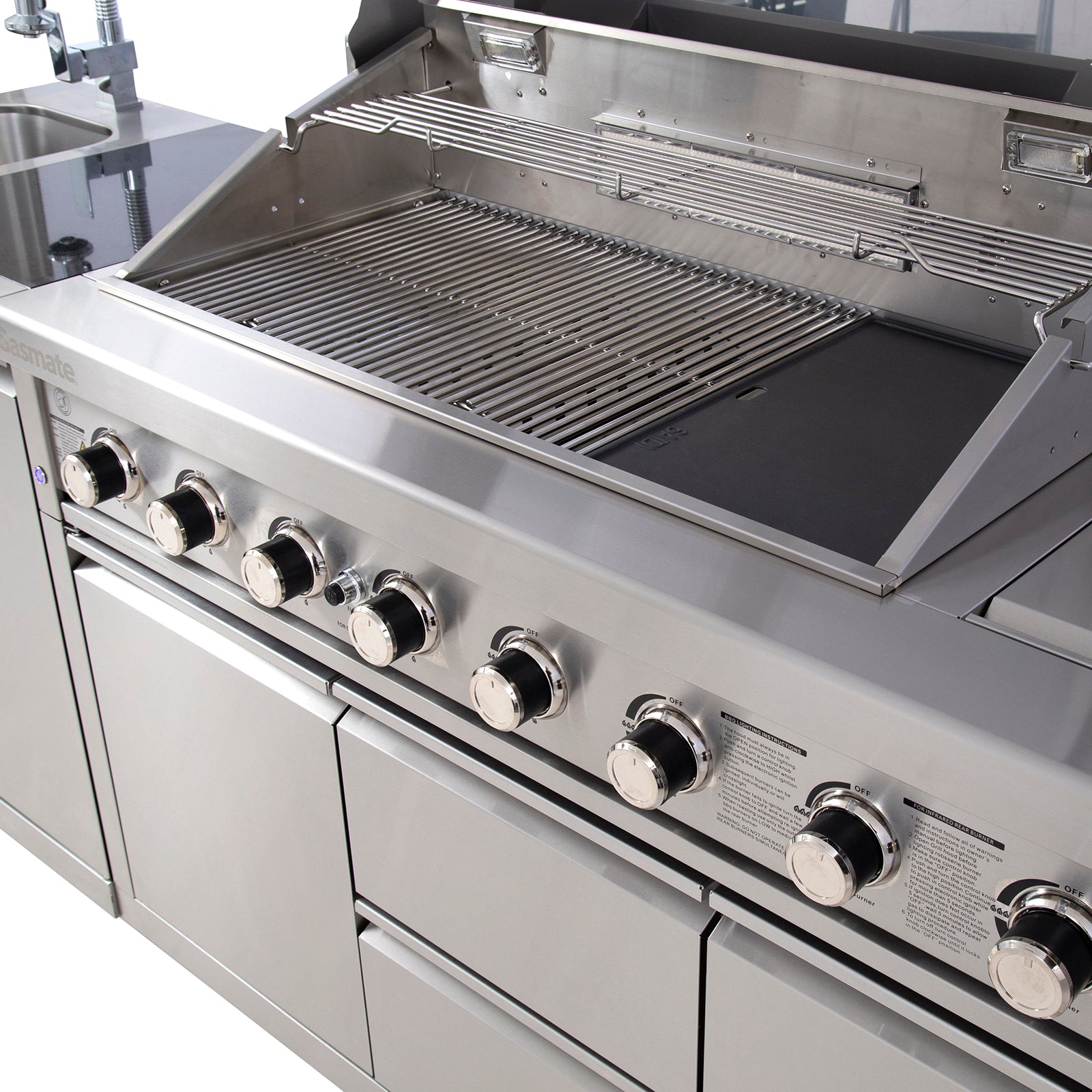 Gasmate Platinum III 6 Burner BBQ Kitchen 1